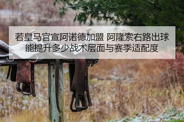 若皇马官宣阿诺德加盟 阿隆索右路出球能提升多少战术层面与赛季适配度